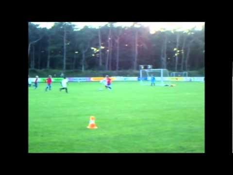 Kay Hilverink, 10 jaar, wedstrijd DOS - Almere City FC E-Top