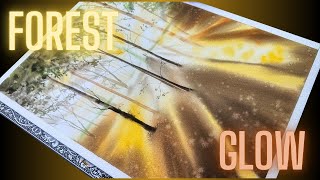 How to Paint a Magical Fall Forest with Sunlight!