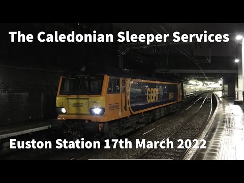 An EVENING of CALEDONIAN SLEEPER movements at London Euston Station 17/03/22 - Class 92 Locos