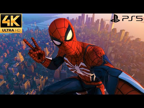 Spider-Man Remastered PS5 - Free Roam Gameplay (4K 60FPS Performance RT)