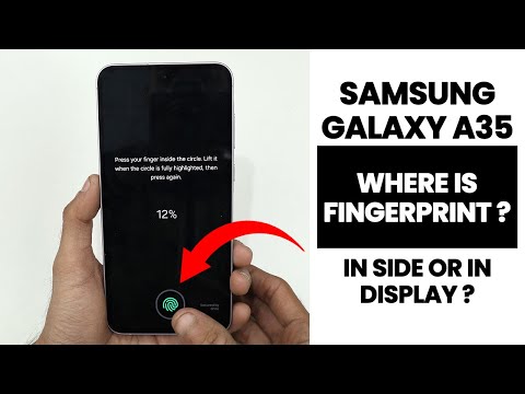 Does Samsung A35 5G Have Side Mounted Fingerprint OR In Display Fingerprint?