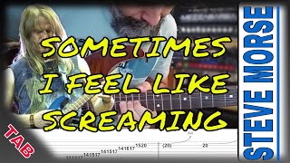 SOMETIMES I FEEL LIKE SCREAMING / DeepPurple - Steve Morse (Solo Lesson with TAB)