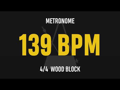 139 BPM 4/4 - Best Metronome (Sound : Wood block)