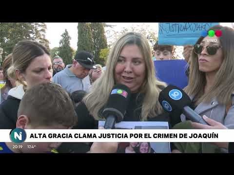 Alta Gracia conmocionada marcharon por el crimen de Joaquín González