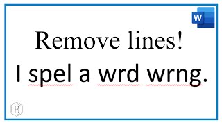 How to Remove Red Squiggly / Wavy Lines in Microsoft Word Documents