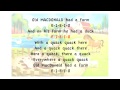 Old MacDonald Had A Farm - Lyrics, Karaoke, Playback, Instrumental, Sing-Along