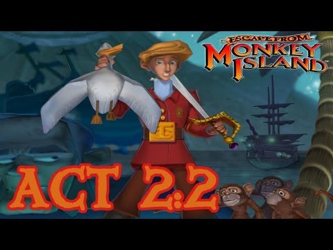 Escape from Monkey Island: Act 2 - Part 2: Enter the Manatee HD Walkthrough (1080p)