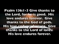 Psalm 136:1-3 Happy Thanksgiving 