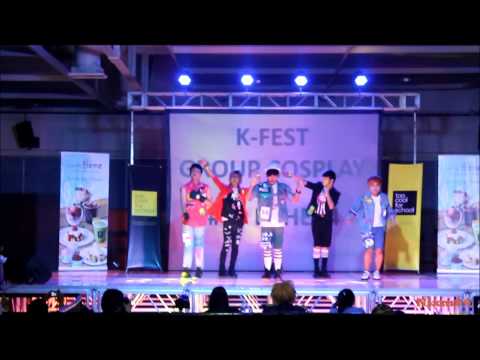 [FANCAM] 130728 B1HEY4 group cosplay as B1A4 @ Kfest