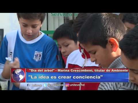 Dia del Arbol - Escuela reforesta el parque Pereyra y Dominguez