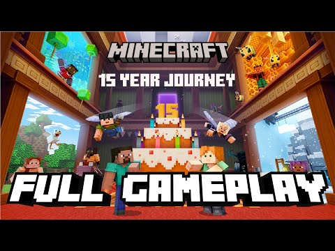 Minecraft 15 Year Anniversary Map | Full Gameplay Walktrough (PC, Xbox, PS4, Nintendo, Mobile)