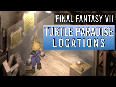 All Turtle’s Paradise poster locations in order in Final Fantasy 7