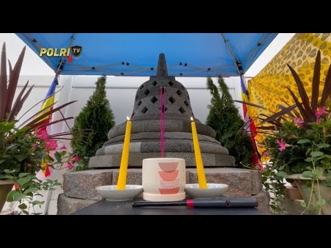 VOA - KUIL BUDDHA NEW YORK RESMIKAN STUPA BUDDHA KARYA PEMAHAT DARI AREA CANDI BOROBUDUR