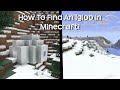 How To Find An Igloo In Minecraft!