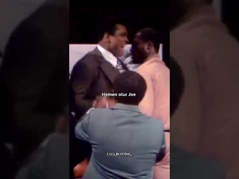 Muhammed Ali ve Joe Frazier'ın Stüdyo Kavgası 😕 #muhammadali #joefrazier #brawl