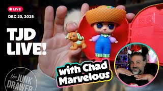The one with @ChadMarvelous where we talk about Holiday Barbies and open stuff!