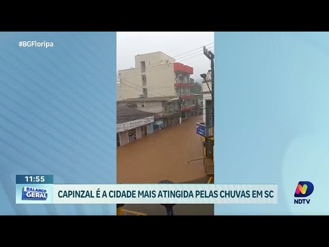 Chuvas em SC: Capinzal é uma das cidades mais atingidas