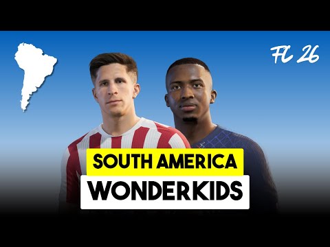 FC 26 | TOP 40 SOUTH AMERICAN WONDERKIDS WITH REAL FACES AND RATINGS