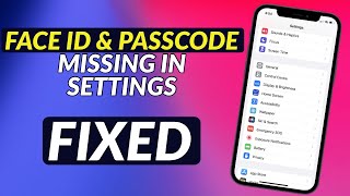 How To Fix Face ID and Passcode Missing in Settings in iPhone I Touch ID and Passcode Missing