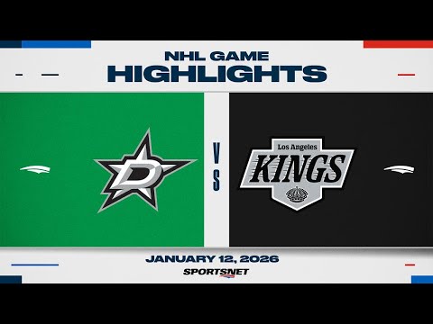 NHL Highlights | Stars vs. Kings - January 12, 2026