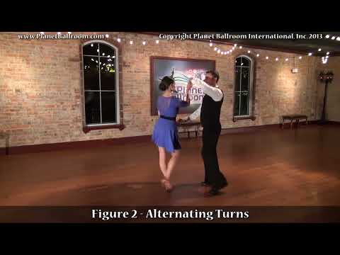 Planet Ballroom® - Bronze 2 - HUSTLE - Figure 2 - Alternating Turns