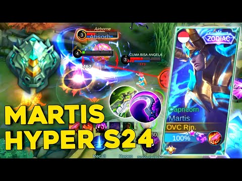 MARTIS HYPER NEW SEASON 24! LANGSUNG BANTAI BANTAI! | GAMEPLAY TOP GLOBAL MARTIS INDONESIA - MLBB