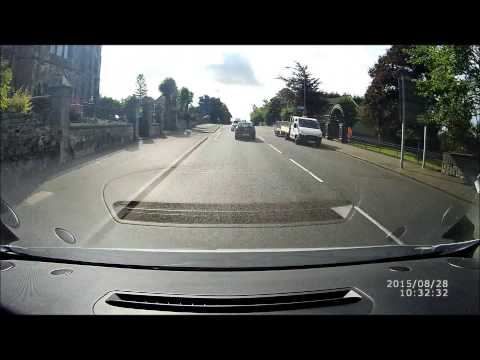 IDIOT DRIVER ALMOST TAKES LEARNER OUT IN STUPID MGIF