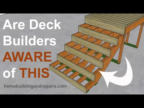 Maximum Stair Stringer Spacing For Composite Decking Materials Might Be Different Than Deck Joist