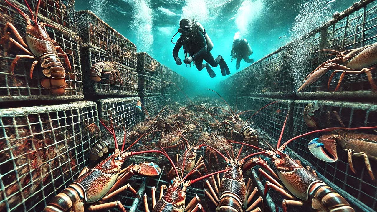 Como Os Pescadores Criam E Colhem Milhões De Toneladas De Frutos Do Mar Em Gaiolas E Jangadas