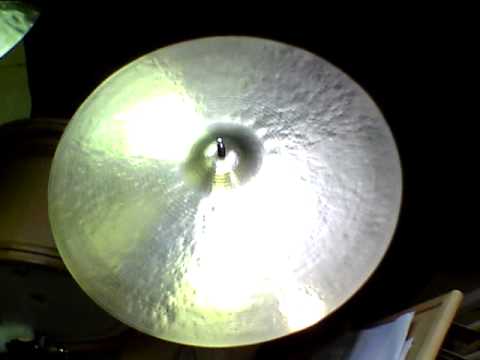22 Dimple Bridge Ride, 2152g - Handcrafted cymbals by Craig Lauritsen..MOV