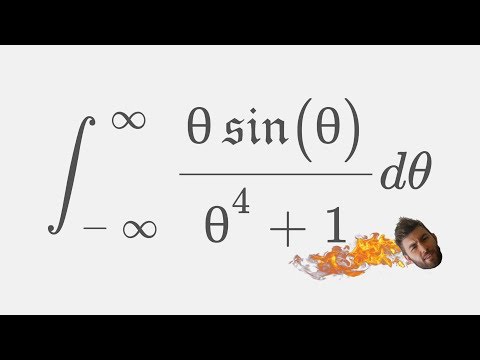 Integrating one Residual boi - Papa's Improvised Session #3 [ integral xsin(x)/(x^4+1) ]