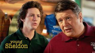 Georgie Gets in Trouble for Cutting Class | Young Sheldon 
