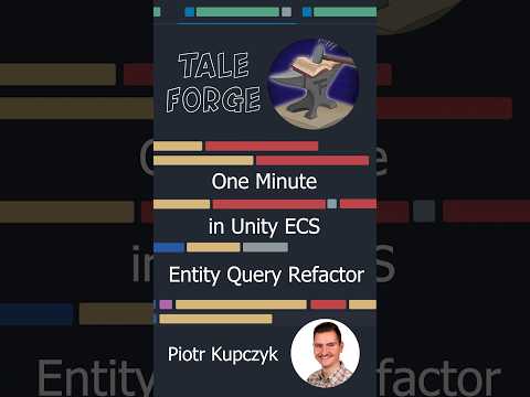 One Minute in Unity - ECS - Entity Query Refactor #ecs #gamedev #tutorials #unity