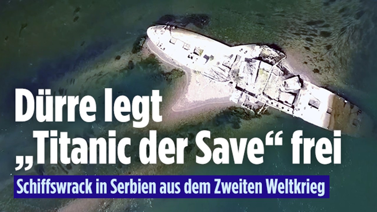 SERBIEN: Historisches Wrack freigelegt – nach 80 Jahren unter Wasser