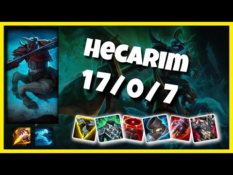 Hecarim vs Elise EU Challenger JUNGLE (17/0/7) - v11.3