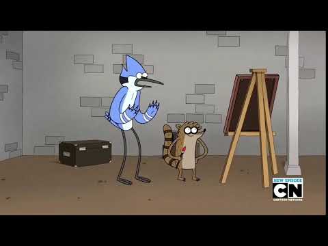 Mapache que porqueria- Regular Show- meme