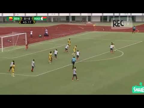 But de Jodel Dossou à la 43ème minutes de jeu, match Bénin Madagascar éliminatoire coupe du monde