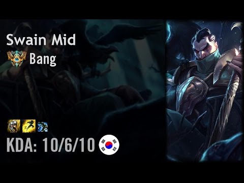 Swain Mid vs Viktor - Bang - KR Challenger Patch 6.10