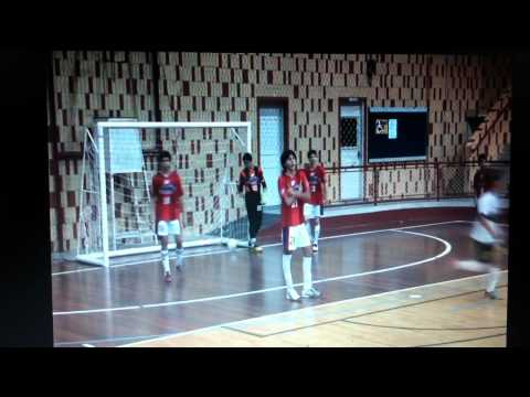 Gol do empate na final da copa sesc de futsal