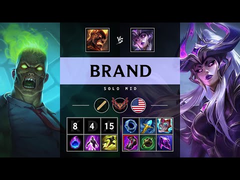 Brand Mid vs Syndra - NA Grandmaster Patch 25.16