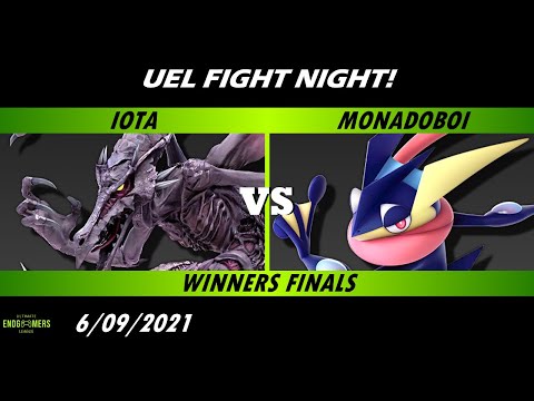 Fight Night! - Iota (Ridley) vs MonadoBoi (Greninja) Winners Finals - Smash Ultimate