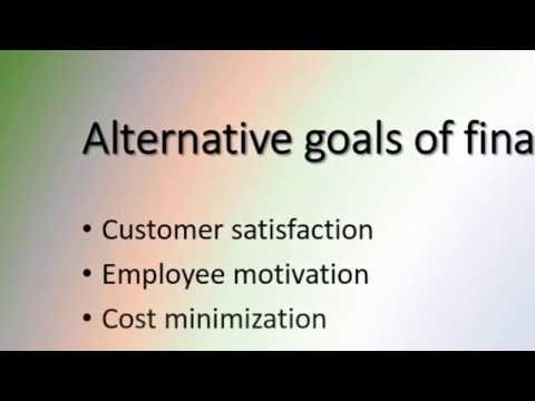 Goal of financial manager