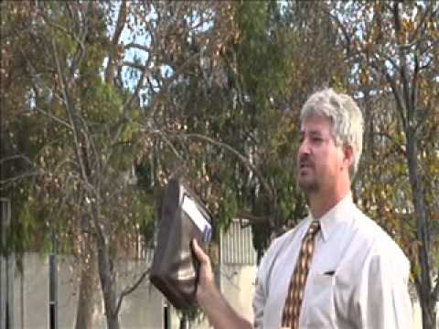 Jack Jackson preaching open air at UC Riverside