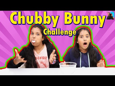 Chubby Bunny Challenge | #kids #sketch #roleplay | Twin sisters anu ayu Video