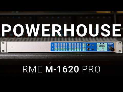 The New Centerpiece of My Hybrid Studio | RME M-1620 Pro Dante Converter Overview & Walkthrough