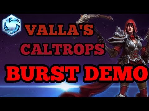 Valla + Caltrops Build Output Demo - HotS Valls burst