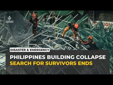 Philippines ends rescue efforts for 16 missing after building collapse