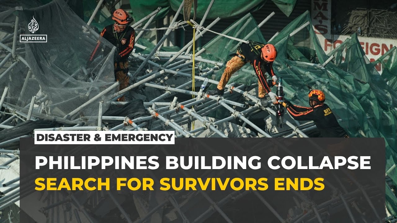 Philippines ends rescue efforts for 16 missing after building collapse