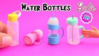 How to Make Water Bottles for Barbie Dolls  Easy C