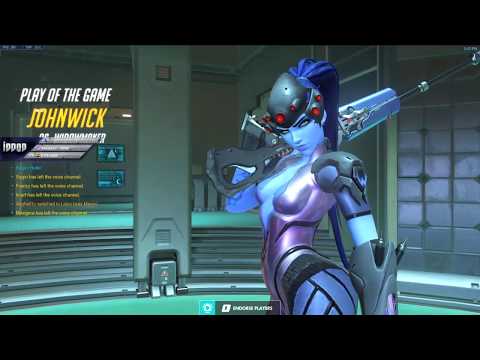 IDDQD INSANE WIDOW! POTG! [ OVERWATCH SEASON 18 TOP 500 ]